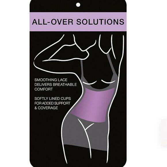 Bali Lace N Smooth Firm Control Underwire Body Shaper Shapewear in Rosewood - Picture 11 of 12